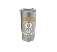 Death Smiles Paramedic EMS Dark Humor Primo soccorritore Bicchiere termico in acciaio inox doppia parete