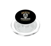 Death Smiles Paramedic EMS Dark Humor Primo soccorritore PopSockets PopGrip per MagSafe