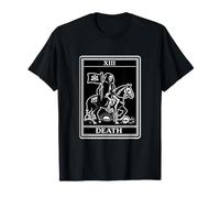 Death Tarot Card XIII Gothic Skeleton Rider Maglietta