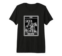 Death Tarot Card XIII Gothic Skeleton Rider Maglietta Premium