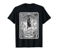 Death Tarot Tee Mayor Arcana, Carta della Fortuna mistica Gotica Maglietta