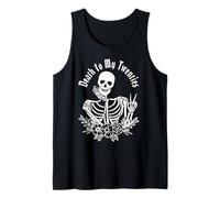 Death To My Twenties Funny R.I.P 20s, scheletro per 30° compleanno Canotta