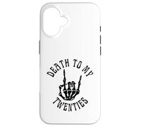 Death To My Twenties Funny R.I.P 20s, scheletro per 30° compleanno Custodia per iPhone 16