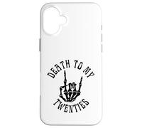 Death To My Twenties Funny R.I.P 20s, scheletro per 30° compleanno Custodia per iPhone 16 Plus