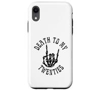 Death To My Twenties Funny R.I.P 20s, scheletro per 30° compleanno Custodia per iPhone XR
