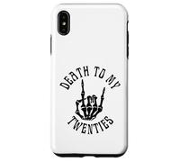 Death To My Twenties Funny R.I.P 20s, scheletro per 30° compleanno Custodia per iPhone XS Max
