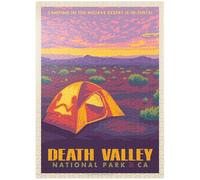Death Valley National Park: Camping, Vintage Poster - Premium 1000 pezzi puzzle - Made in USA