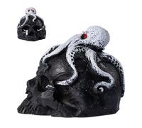 Death Whistle,Self Defense Halloween Prank Tools | 7.2x9.3x7.4cm Death Skull Horn Octopus Whistle | Convenient For Outdoor Picnic Hiking Climbing War Exhibitions Meditation Film Party Collectors
