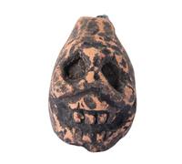 Death Whistle Skull - Bronze Ware Design Skull Whistle | Clay Autentico Human Hurming Suoni | Screa Autentico Sanguine Lotta | Aztec Clay Whistledecor Per Il Festival Di Halloween E A