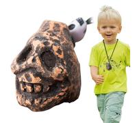 Death Whistle Skull - Fischietto della morte, design in bronzo, teschio demoniaco, creta, suoni urlanti umani, autentico urlo che agita il sangue brividi lungo la colonna vertebrale fischietti