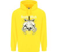 Death Wish Teschi Serpenti Biker Gotico Demone Felpa Per Bambini