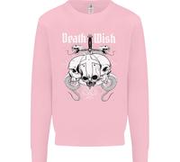 Death Wish Teschi Serpenti Biker Gotico Demone Uomo Felpa