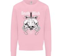 Death Wish Teschi Serpenti Biker Gotico Demone Uomo Felpa