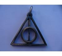 DEATHLY HALLOWS HARRY POTTER E I DONI DELLA MORTE ciondolo in argento brunito