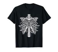 Death's Head Moth Skeleton Rib Cage Maglietta