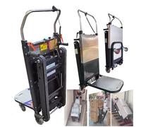 DEaThsalL Carrello per Scale Elettrico, Carrello per Carrelli Manuali, Montascale Pieghevole per Carichi Pesanti, per Spostare Una capacità di 280 kg A