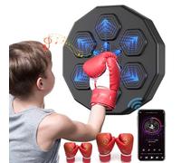 DEaThsalL Macchina da Boxe Musicale, Macchina da Boxe Montata A Parete, con Luce LED/Bluetooth, Stereo con Volume Regolabile, per Esercizi A Casa/Alleviare Lo Stress/Migliorare L'Acutezza