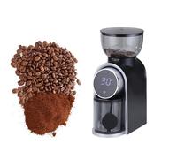 DEaThsalL Macinacaffè Manuale, con Display Timer Digitale, macinacaffè Elettrico, 25 impostazioni di macinatura Precise, Macchina da caffè macinacaffè Integrata, 2-14 Tazze Black