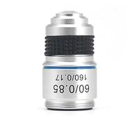 DEaThsalL Obiettivo Acromatico 185, Accessori per Microscopio Biologico (4X, 10X, 40X, 60X, 100X), Obiettivo Ottico (HD, Immagini Nitide), Interfaccia Filettata Rms Standard da 20,2 Mm,60X