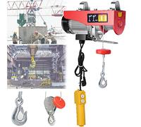 DEaThsalL Paranco Elettrico, Piccola Gru da 300 Kg-1000 kg, Altezza di Sollevamento 20 M, con Imbracatura Singola/Doppia, per Il Sollevamento in Fabbriche, Magazzini, Miniere,400KG
