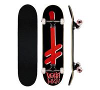 " DEATHWISH Completo Marcia Logo Blk / Rosso Skateboard 7.7"" Completo