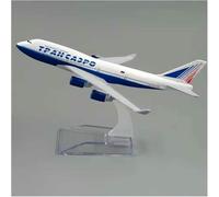 DEAVER Aereo scala espositiva 16 cm modello 1/400 per Transaero Airlines B747 lega per aereo per miniatura per collezione modelli souvenir adatto come regalo