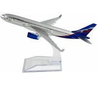 DEAVER Aereo scala espositiva 16 cm per la compagnia aerea russa A330 aereo lega modello libreria decorativa adatto come regalo