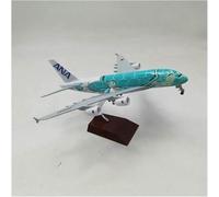 DEAVER Aereo scala espositiva 20 cm 1:400 per aereo linea Ana Kala A380 Turtle carrello atterraggio rifinito lega modello adatto come regalo(Green)