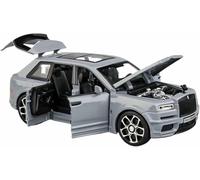 DEAVER Modelli auto lega pre-assemblati finiti scala 1:32 per Rolls Royce per Cullinan SUV espositore per modelli veicoli(Silver1)