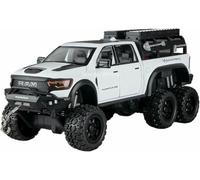 DEAVER Modelli auto lega pressofusa 1:24 per Jeep per Wrangler Rubicon per Dodge Mammoth modelli veicoli pre-costruiti finiti alla moda(Mammoth White)