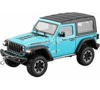 DEAVER Modelli auto lega pressofusa 1:24 per Jeep per Wrangler Rubicon per Dodge Mammoth modelli veicoli pre-costruiti finiti alla moda(Rubicon Blue)
