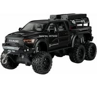 DEAVER Modelli auto lega pressofusa 1:24 per Jeep per Wrangler Rubicon per Dodge Mammoth modelli veicoli pre-costruiti finiti alla moda(Mammoth Black)