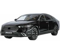 DEAVER Modelli auto lega pressofusa scala 1:18 per Accord simulazione modelli veicoli pre-costruiti finiti espositori per souvenir(Black)
