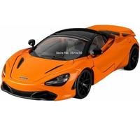 DEAVER Modelli auto lega pressofusa scala 1:18 per Lamborghini Lp770 per Mclaren 720S modelli veicoli pre-costruiti finiti espositori moda(For 720s Orange)