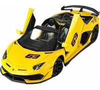DEAVER Modelli auto lega pressofusa scala 1:18 per Lamborghini per SVJ63 modelli veicoli pre-costruiti finiti collezione esposizione(Yellow)