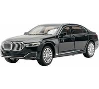 DEAVER Modelli auto lega pressofusa scala 1:24 per 760Li simulazione modello veicolo pre-costruito finito esposizione collezione souvenir(Black)