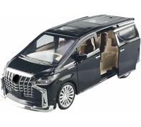DEAVER Modelli auto lega pressofusa scala 1:24 per Alphard Mpv modelli veicoli metallo rifiniti alla moda collezione espositori(Black)