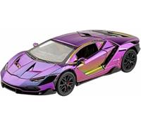 DEAVER Modelli auto lega pressofusa scala 1:24 per Lamborghini Lp770-4 modelli veicoli pre-costruiti finiti collezione esposizione(Purple)