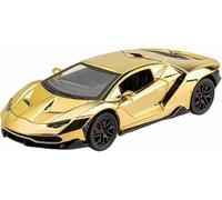 DEAVER Modelli auto lega pressofusa scala 1:24 per Lamborghini Lp770-4 modelli veicoli pre-costruiti finiti collezione esposizione(Gold)