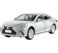 DEAVER Modelli auto lega pressofusa scala 1:24 per Lexus per Es300H modelli veicoli pre-costruiti finiti realistici esporre mostra(Silver)