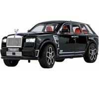 DEAVER Modelli auto lega pressofusa scala 1:24 per Rolls Royce per Cullinan collezione modelli veicoli finiti pre-costruiti realistici(Black)