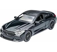 DEAVER Modelli auto lega pressofusa scala 1:32 per M8 modelli veicoli metallo rifiniti alla moda collezione espositori(Black)