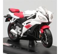 DEAVER modellini moto per corsa scala 1:18 plastica veicoli giocattolo per bambini giocattoli per ragazzi per Yamaha Yzfr1 Yzf-R1 R6 R7(White1)
