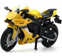 DEAVER Per Modello Motocicletta In Lega Per Yamaha Yzf-R1 In Scala 1:18 Per Pressofuso Giocattoli Regalo Compleanno Collezione(Yellow)