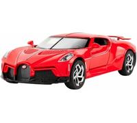 DEAVER Scala per replica auto modello 1:32 scala lega pressofusa simulata per Bugatti La Voiture Noire per decorazioni tavolo per miniatura veicoli motore(Red)