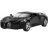DEAVER Scala per replica auto modello 1:32 scala lega pressofusa simulata per Bugatti La Voiture Noire per decorazioni tavolo per miniatura veicoli motore(Black)