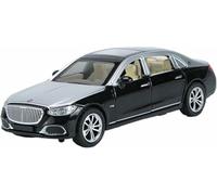 DEAVER Scala per replica auto modello 1:32 scala pressofusa lega per Benz per Maybach S680 per adulti per mini oggetti collezione hobby veicoli motore(Black)