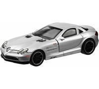 DEAVER Scala per replica auto modello 15 cm lunghezza scala 1:32 lega pressofusa simulata per Benz SLR 722S per decorazioni tavolo per miniatura veicoli motore(Silver)