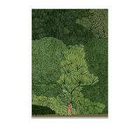 DEaVer Stampa su tela poster foresta verde giungla esplorare immagini da parete arte moderna nordica coreana studio soggiorno decorazione per la casa