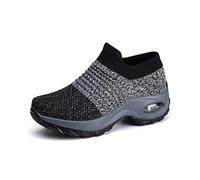 DEBAIJIA Donna Scarpe Sportive Femmina Scarpa Casual Corsa Invernali Calda Unisex Sneaker Camminata Sportive Fitness 35 EU Grigio (Dimensione Tag-35)